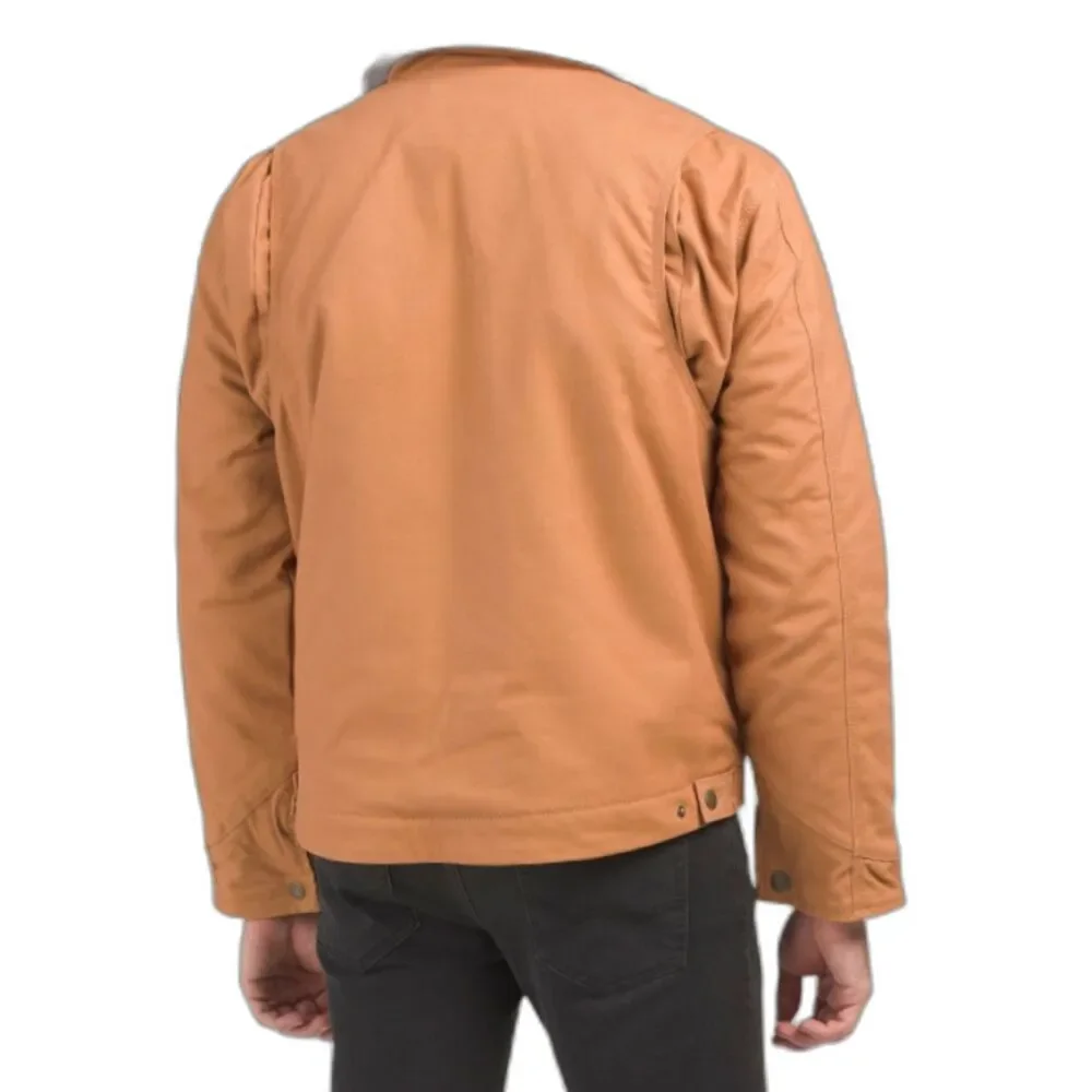 Eddie Bauer NWT Sz M Brown Men's Multi Pocket Berber Lined Jacket